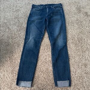 Citizens Of Humanity Rocket High Rise Blue Skinny Jeans